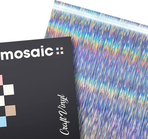 VViViD Mosaic+ Crafting Vinyl, by VViViD (Blue Brushed Holographic, 1ft x 5ft) in Kuwait