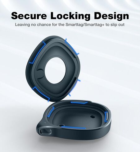 حافظة SURITCH لهاتف Galaxy SmartTag/SmartTag+ مع حلقة تسلق مضادة للفقد، وسلسلة مفاتيح حامل واقية متينة للعلامة الذكية/العلامة الذكية Plus - (أرجواني) in Saudi Arabia