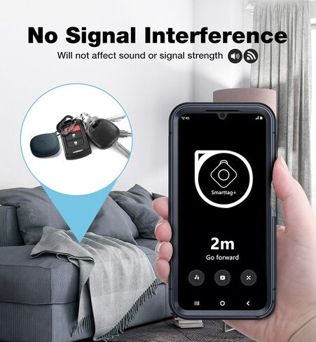 حافظة SURITCH لهاتف Galaxy SmartTag/SmartTag+ مع حلقة تسلق مضادة للفقد، وسلسلة مفاتيح حامل واقية متينة للعلامة الذكية/العلامة الذكية Plus - (أرجواني) in Saudi Arabia