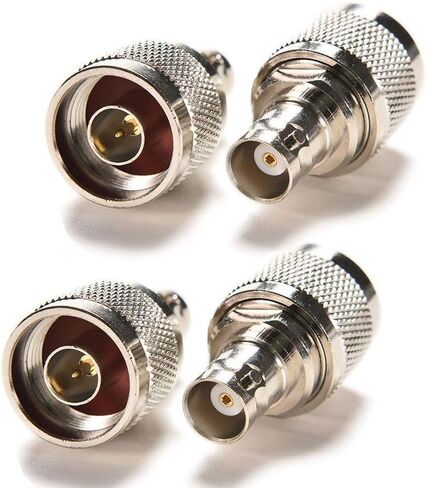 N Male to bnc Female Adapter 4pcs Coaxial Adapter Connector Antenna Converter Connector for Radio Walkie in Saudi Arabia