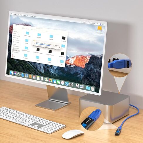 كابل تمديد RIITOP قصير USB 3.0 USB-A موسع ذكر إلى أنثى 5 جيجابت في الثانية (1FT، 2-Pack) in Kuwait