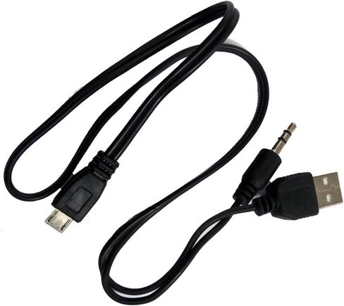 DEEIRAO 1x Micro USB 5pin إلى 3.5mm كابل منفذ الصوت وسلك شحن USB-A لمكبر صوت بلوتوث (Micro USB) in Saudi Arabia