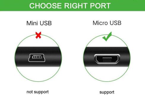 DEEIRAO 1x Micro USB 5pin إلى 3.5mm كابل منفذ الصوت وسلك شحن USB-A لمكبر صوت بلوتوث (Micro USB) in Saudi Arabia