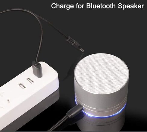 DEEIRAO 1x Micro USB 5pin إلى 3.5mm كابل منفذ الصوت وسلك شحن USB-A لمكبر صوت بلوتوث (Micro USB) in Saudi Arabia