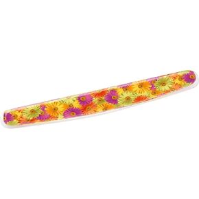 3M Gel Wrist Rest for Keyboards, Soothing Gel Comfort with Durable, Easy to Clean Cover, 18", Fun Coral Design (WR308-CL)