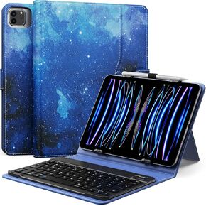 MoKo Universal QWERTY Keyboard Case Fit 9-11 Inch Tablets,Black in Kuwait