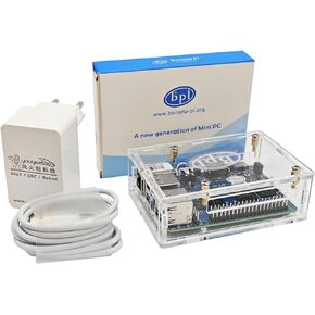 youyeetoo Banana Pi BPI-M5 Amlogic S905X3 Single Board Computer with 4GB RAM and 16G eMMC for AIOT Support Android Debian Raspberry Pi Replacement (with case) in Kuwait