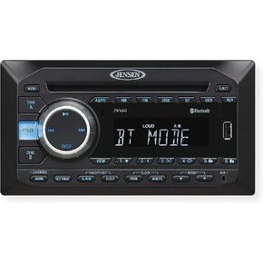 Jensen JWM41 2-Speaker Zones AM/FM|DVD|CD|USB|AUX| بلوتوث وول ماونت ستيريو، مخرج مكبر صوت 4X 6 وات، تشغيل: CD, CD-R, DVD, DVD+RW, DVD-RW, DVD-Video, MPEG-4, VCD, JPEG, CD-DA, MP3, WMA
