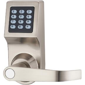 Digital Door Lock,Unlock with M1 Card, Code and Key,Handle Direction Reversible (Card+Remote)