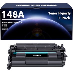 خرطوشة حبر سوداء 148A بديلة لطابعة اتش بي 148A 148X W1480A W1480X لطابعة اتش بي برو 4001dw 4001dn 4001n MFP 4101fdw 4101fdn حبر عالي الانتاجية (عبوة واحدة) in Kuwait