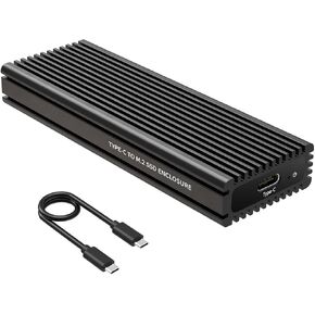 M.2 NVME AHCI SSD Enclosure Adapter for USB 3.2 Gen 2 x 2 to NVME AHCI M.2 SSD External Enclosure Support NVME and AHCI M.2 SSD - K1687P3 in Kuwait