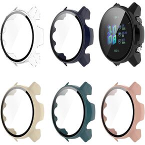 حافظة واقية متوافقة مع Garmin Forerunner 955/955 حافظة حماية للشاشة الشمسية مع غطاء ممتص للصدمات من الزجاج المقسى عالي الدقة لجهاز Forerunner 955/955 Solar (3 أسود) in Kuwait