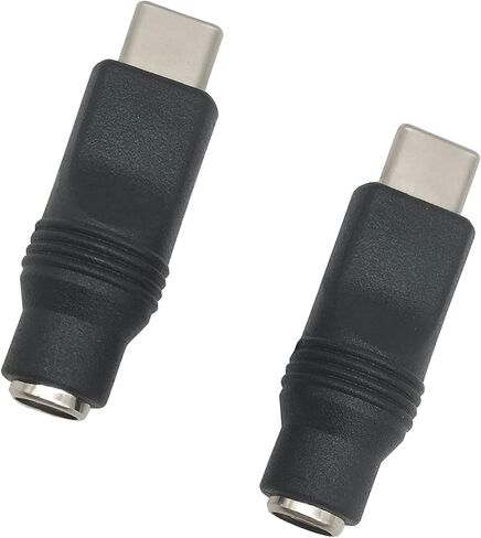 Traovien USB C to DC Power Adapter, 2PCS USB Type C Male to DC 5.5x2.1mm Female 5V Connector Power Charging Adapter for Laptop PC Compatible Devices PC, Cellular Phones in Saudi Arabia