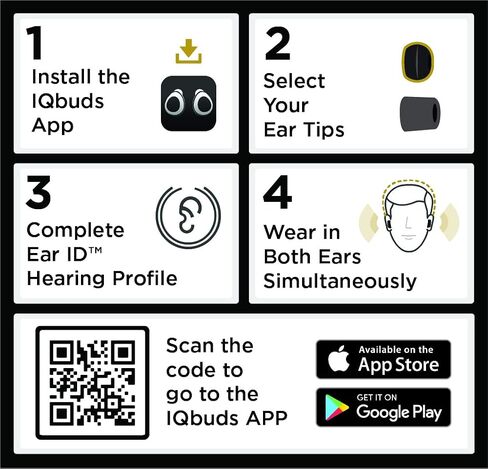 Nuheara IQbuds 2 MAX Hearing Amplifier with Personalization via IQbuds™ App, 7 Preset Programs, Bluetooth, Rechargeable, Active Noise Cancellation, 1 Pair of Earbuds in Saudi Arabia