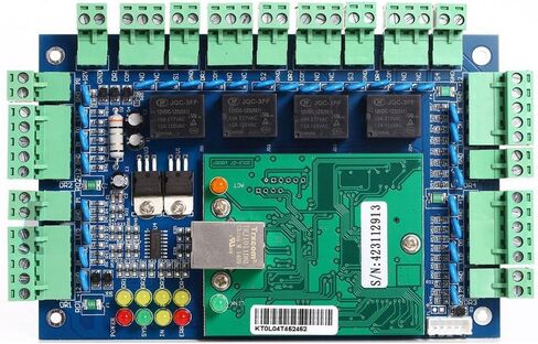 4 Doors Access Control System Core Control Components Metal 5A 110V-240V Power Supply Box and 4 Doors TCP/IP Access Control Panel Wiegand Controller,Computer Based Software,Remote Open in Kuwait