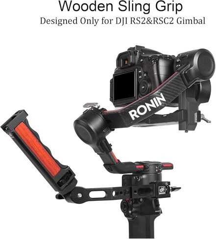 ملحقات جيمبال RS2/RSC2، مقبض خشبي قابل للتعديل متوافق مع دي جيه اي ار اس 2 / ار اس سي 2 جيمبال مثبت محمول باليد للميكروفون/الشاشة وغيرها in Kuwait