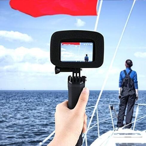 [2 pcs] DJI Osmo Action Foam Windslayer Housing Case, Windscreen Windshield Windslayer Cover Housing Frame Case Compatible for DJI Osmo Action Camera Housing Frame Case Video Noise Reduction Accessory in Saudi Arabia