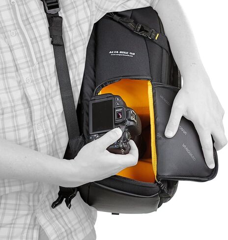 حقيبة ظهر VANGUARD Alta Rise 45 لكاميرات DSLR، كاميرا مدمجة، كاميرا بدون مرآة، للسفر، أسود in Kuwait