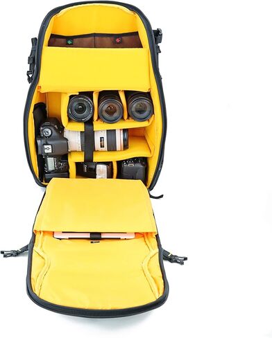 حقيبة ظهر VANGUARD Alta Rise 45 لكاميرات DSLR، كاميرا مدمجة، كاميرا بدون مرآة، للسفر، أسود in Kuwait
