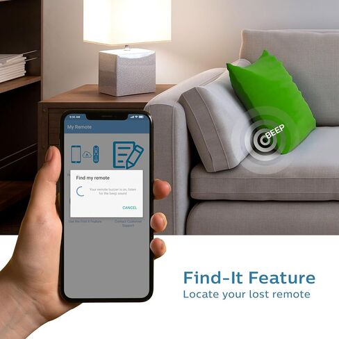 جهاز تحكم عن بعد عالمي من فيليبس مع ميزة Find It وتطبيق الهاتف الذكي لأجهزة Samsung وVizio وSony وSharp وRoku وApple TV وRCA وPanasonic وأجهزة التلفاز الذكية وBlu Ray وDVD و4 أجهزة، أسود، SRP9020B/27 in Saudi Arabia