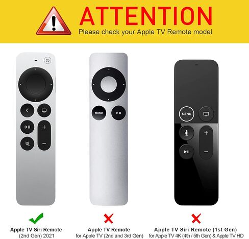 Fintie Protective Case for Apple TV Siri Remote 2021 2022 - Lightweight Anti Slip Shockproof Silicone Cover for Apple TV 4K / HD Siri Remote Controller (2nd Gen / 3rd Gen), Black in Saudi Arabia