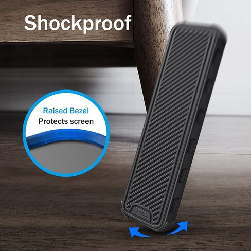 Fintie Protective Case for Apple TV Siri Remote 2021 2022 - Lightweight Anti Slip Shockproof Silicone Cover for Apple TV 4K / HD Siri Remote Controller (2nd Gen / 3rd Gen), Black in Saudi Arabia