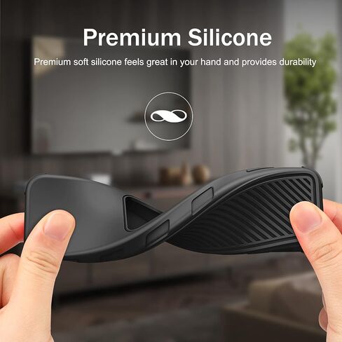 Fintie Protective Case for Apple TV Siri Remote 2021 2022 - Lightweight Anti Slip Shockproof Silicone Cover for Apple TV 4K / HD Siri Remote Controller (2nd Gen / 3rd Gen), Black in Saudi Arabia