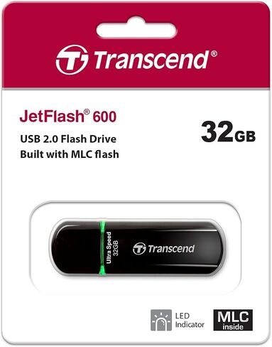 Transcend JetFlash 600 4 GB USB 2.0 Flash Drive TS4GJF600 (up to 32MB/s) in Saudi Arabia