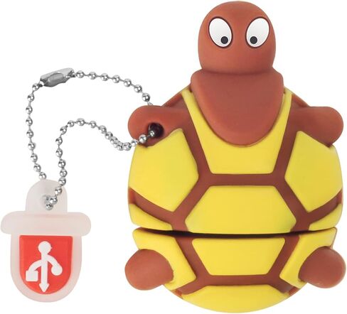 محرك فلاش USB سعة 32 جيجابايت، لطيف على شكل سلحفاة، BorlterClamp Funny Memory Stick لطيف USB 2.0 محرك أقراص إبهام مبتكر لتخزين البيانات الخارجية، بني in Kuwait