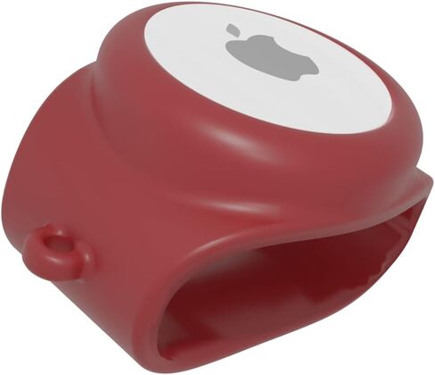 Silicone Band for AirTag and Tile Sticker (Pink) in Saudi Arabia