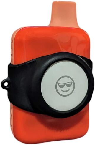Silicone Band for AirTag and Tile Sticker (Pink) in Saudi Arabia