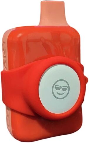 Silicone Band for AirTag and Tile Sticker (Pink) in Saudi Arabia