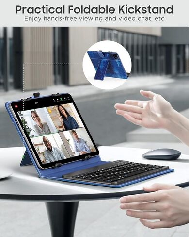 MoKo Universal QWERTY Keyboard Case Fit 9-11 Inch Tablets,Black in Kuwait