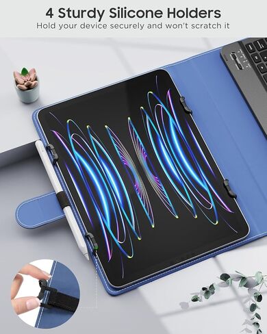MoKo Universal QWERTY Keyboard Case Fit 9-11 Inch Tablets,Black in Kuwait