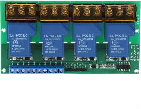 YWBL-WH 30A 4 Channel Relay Module Expansion Board with Optocoupler for Arduino Raspberry Pi DSP AVR PIC ARM (5VDC) in Saudi Arabia