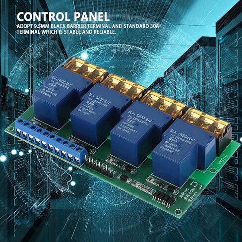 YWBL-WH 30A 4 Channel Relay Module Expansion Board with Optocoupler for Arduino Raspberry Pi DSP AVR PIC ARM (5VDC) in Saudi Arabia