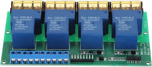 YWBL-WH 30A 4 Channel Relay Module Expansion Board with Optocoupler for Arduino Raspberry Pi DSP AVR PIC ARM (5VDC) in Saudi Arabia
