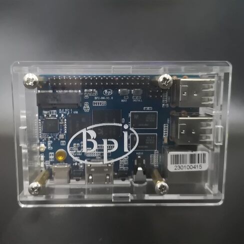 youyeetoo Banana Pi BPI-M5 Amlogic S905X3 Single Board Computer with 4GB RAM and 16G eMMC for AIOT Support Android Debian Raspberry Pi Replacement (with case) in Kuwait