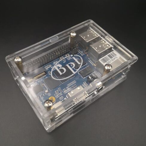 youyeetoo Banana Pi BPI-M5 Amlogic S905X3 Single Board Computer with 4GB RAM and 16G eMMC for AIOT Support Android Debian Raspberry Pi Replacement (with case) in Kuwait