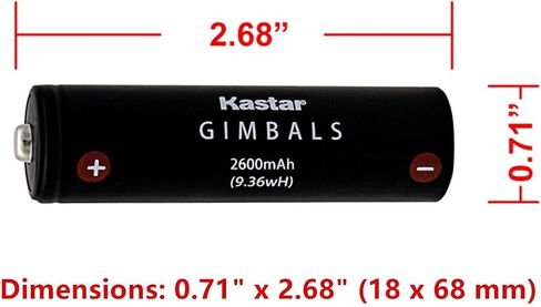 Kastar 3-Pack Battery and AC Wall Charger Replacement for Manfrotto MVG460 & MVG460FFR, XHDATA D-808 AM/FM, GMB-B117, GMB-B118 Battery, EVO GP GP-PRO RAGE3 Gimbal, EVO Rage (Gen 1) Gimbal in Saudi Arabia