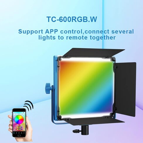 NiceFoto 2 Packs RGB LED Video Lighting Kit, 4500LM 3 Modes/360° RGB/ 2700K-6500K/ 18 Scene Effects RGB LED Lighting Panel with 2 Light Stand Kit for Video Photography, Studio, YouTube, Gaming in Saudi Arabia