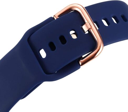 TECKMICO Galaxy Watch Active Bands,20mm Quick Release Bands Compatible for Samsung Galaxy Watch Active (40mm)/Galaxy Watch(42mm)/Gear Sport with Rose Gold Watch Buckle (Black, Small) in Saudi Arabia