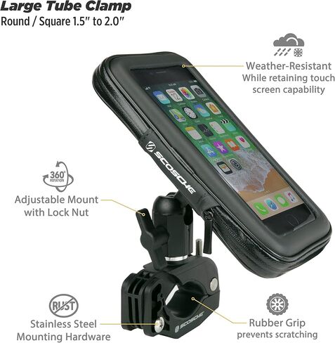 SCOSCHE PSM11001 TerraClamp Heavy Duty 3-in-1 Mount Large Motorcycles, ATVs x Sides in Saudi Arabia