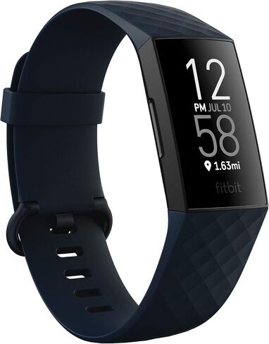 Fitbit FB417BKNV Charge 4 Fitness Wristband - Storm Blue in Kuwait