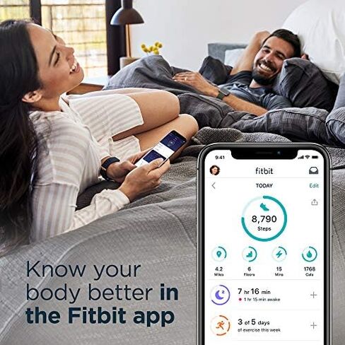 Fitbit FB417BKNV Charge 4 Fitness Wristband - Storm Blue in Kuwait