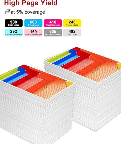 استبدال خراطيش الحبر المتوافقة مع CLI-42 لـ Canon CLI42 CLI-42 CLI 42 تستخدم مع طابعة Pro-100 Pro 100 8 حزمة قيمة (1BK، 1C، 1M، 1Y، 1PC، 1PM، 1GY، 1LGY) in Kuwait