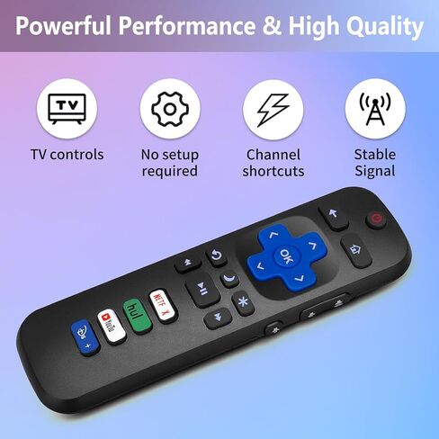 Replacement Remote Controls Exclusively for Roku TV: Compatible with TCL, Hisense, Onn, Sharp, Element, Westinghouse, and Philips Roku Series Smart TVs【Not for Roku Stick】【Pack of 2】 in Kuwait