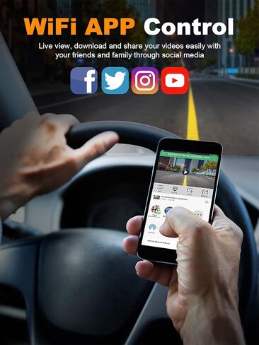 كاميرا PRUVEEO Dash Cam، كاميرا 4 قنوات FHD 1080Px4، أمامي يسار يمين وخلفي، أمامي وخلفي من الداخل، GPS WiFi مدمج، مرشح CPL للعدسة المستقطبة، بطاقة Micro SD مجانية سعة 256 جيجابايت، D904CH-MINI in Kuwait