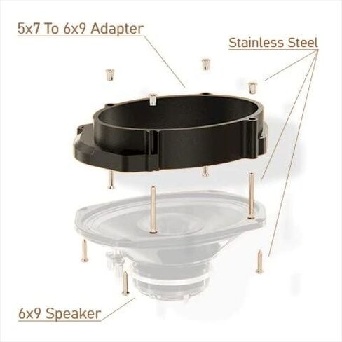 American Hard Bag Speaker Adapters 5x7 to 6x9 for Harley Locking Lids 2014 and Later in Saudi Arabia
