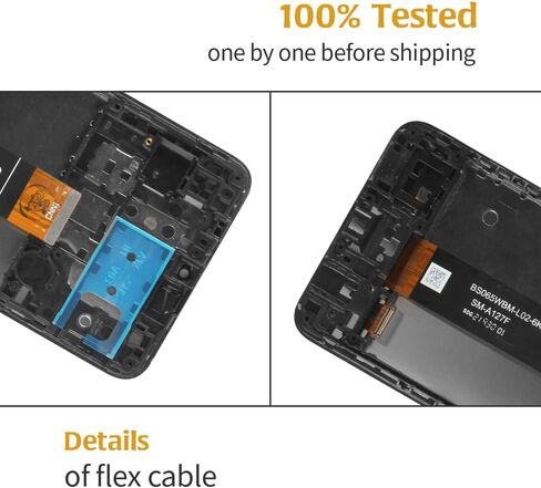 A-MIND لهاتف Samsung Galaxy A12 Nacho A127 استبدال الشاشة (مع الإطار) A127F/DSN A127F/DS A127F A127M A127U شاشة LCD تعمل باللمس محول رقمي مجموعة إصلاح كاملة، مع أدوات in Kuwait